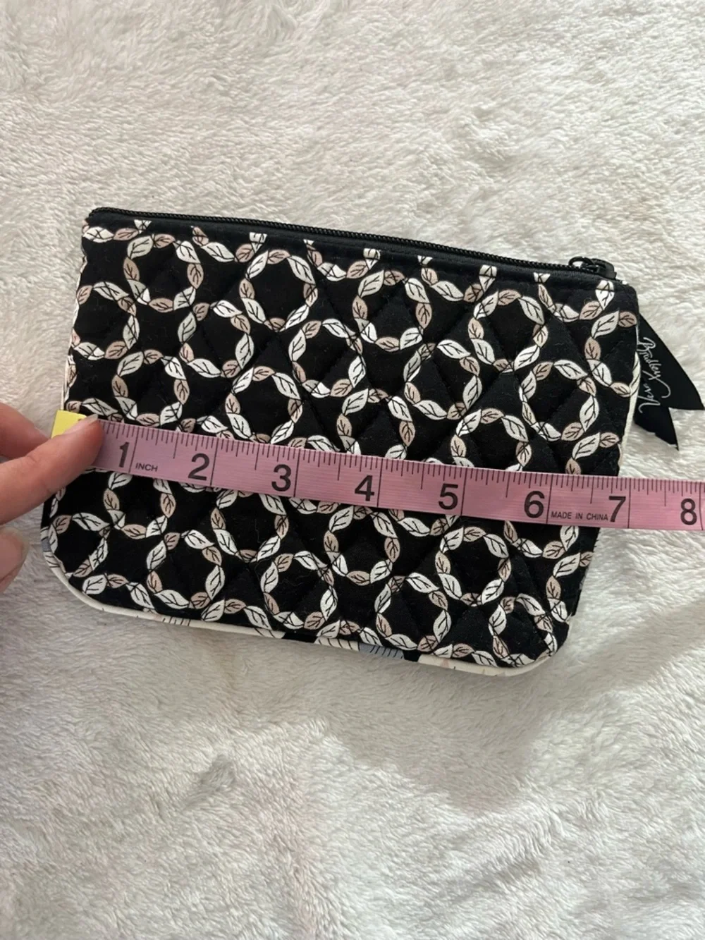 Vera Bradley Camellia Floral Cosmetic Duo Set Travel Pouches Small Zipper Bags